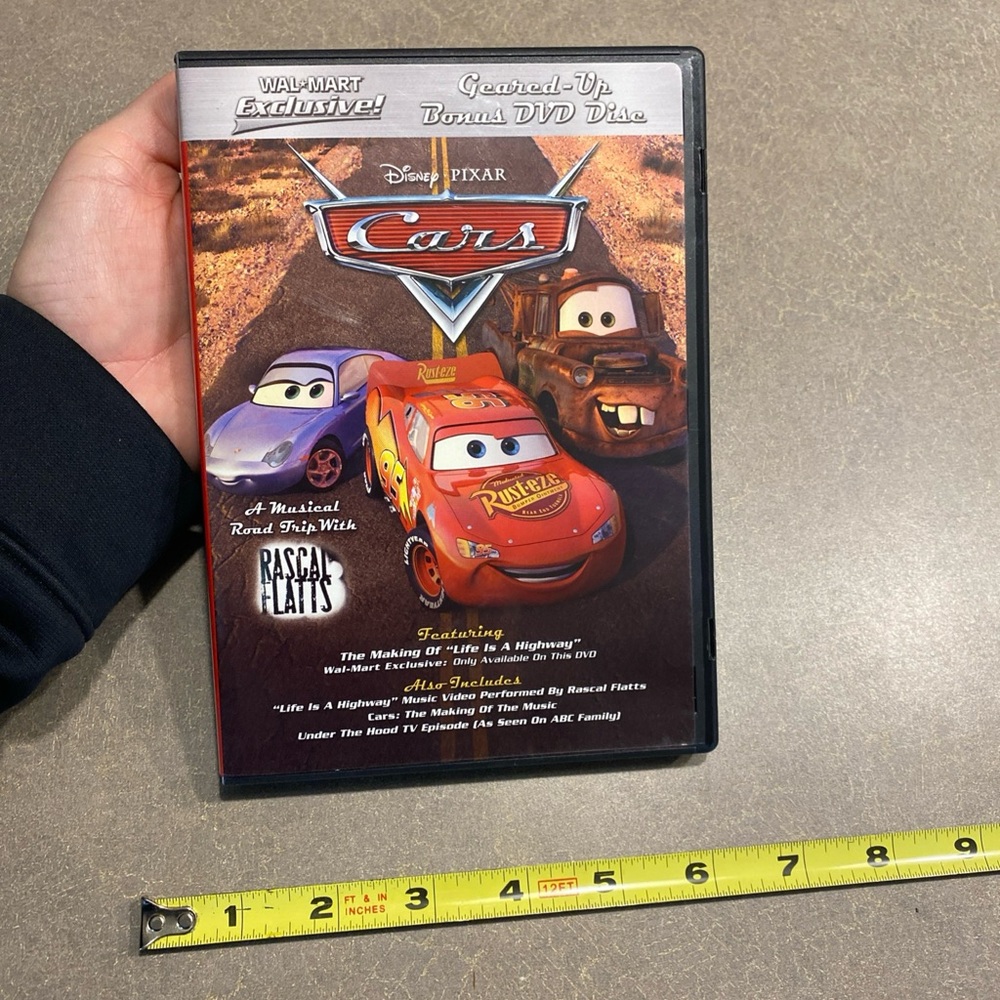 Disney Pixar Cars Bonus DVD WalMart Exclusive Geared Up Bonus Music Video & More